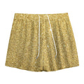 Gold (NOT Real) Glitter Print Mesh Shorts