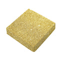Gold (NOT Real) Glitter Print Outdoor Seat Cushion Cover