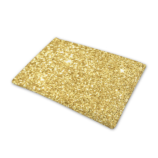 Gold (NOT Real) Glitter Print Pet Cooling Mat Cover
