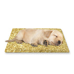 Gold (NOT Real) Glitter Print Pet Cooling Mat Cover
