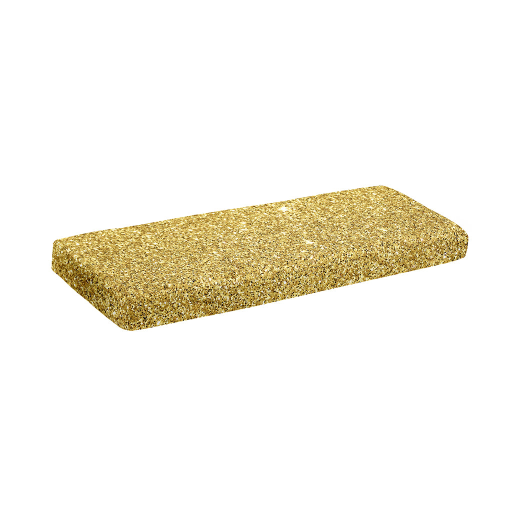 Gold (NOT Real) Glitter Print Piano Keyboard Cover