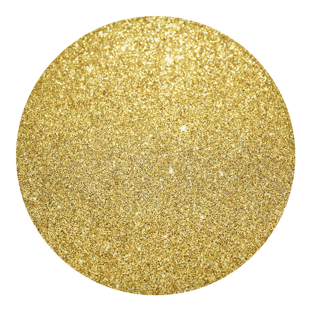 Gold (NOT Real) Glitter Print Round Blanket