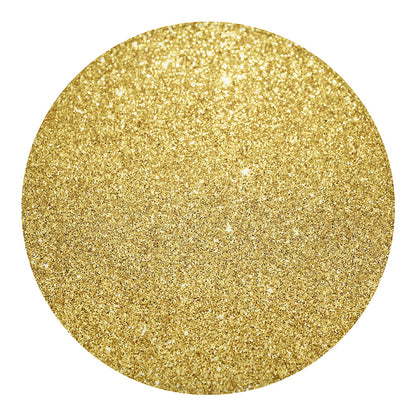 Gold (NOT Real) Glitter Print Round Blanket