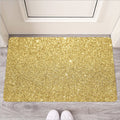 Gold (NOT Real) Glitter Print Rubber Doormat