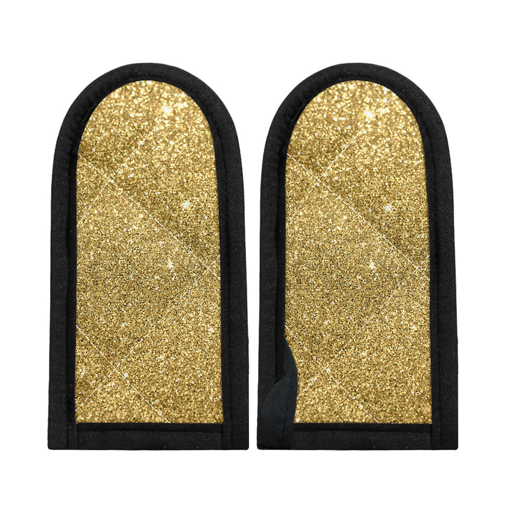 Gold (NOT Real) Glitter Print Skillet Handle Cover