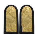 Gold (NOT Real) Glitter Print Skillet Handle Cover