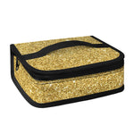 Gold (NOT Real) Glitter Print Small Lunch Bag