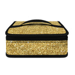 Gold (NOT Real) Glitter Print Small Lunch Bag