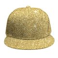 Gold (NOT Real) Glitter Print Snapback Cap