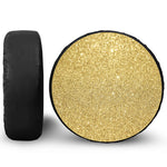 Gold (NOT Real) Glitter Print Tire Cover