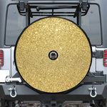 Gold (NOT Real) Glitter Print Tire Cover With Camera Hole