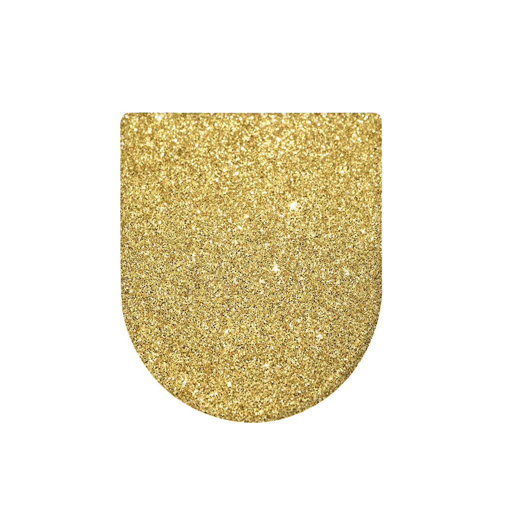 Gold (NOT Real) Glitter Print Toilet Lid Cover
