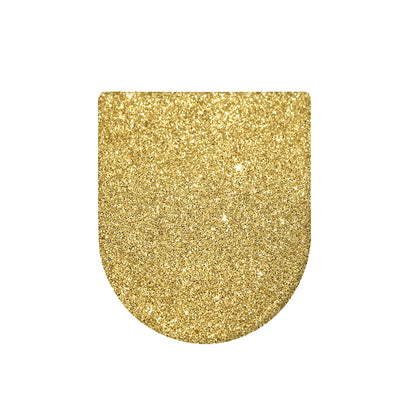 Gold (NOT Real) Glitter Print Toilet Lid Cover