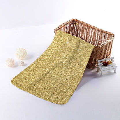 Gold (NOT Real) Glitter Print Towel
