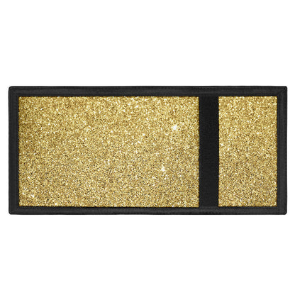 Gold (NOT Real) Glitter Print Trifold Wallet