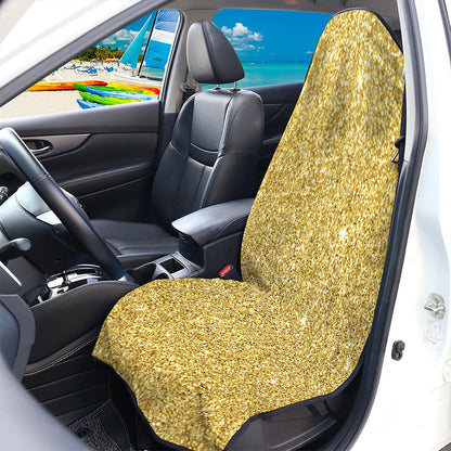 Gold (NOT Real) Glitter Print Waterproof Car Seat Cover