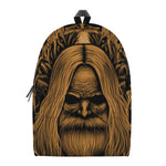 Gold Odin With Huginn And Muninn Print Backpack