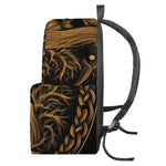 Gold Odin With Huginn And Muninn Print Backpack