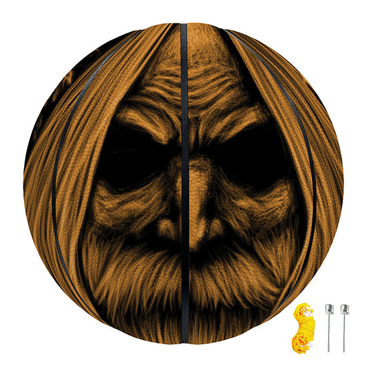 Gold Odin With Huginn And Muninn Print Basketball
