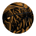 Gold Odin With Huginn And Muninn Print Basketball