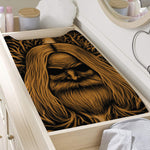 Gold Odin With Huginn And Muninn Print Changing Pad Cover