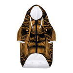 Gold Odin With Huginn And Muninn Print Dog Zip Up Hoodie