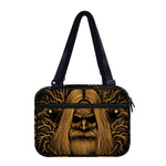 Gold Odin With Huginn And Muninn Print Double Strap Bible Bag