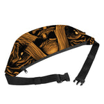 Gold Odin With Huginn And Muninn Print Fanny Pack