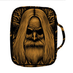 Gold Odin With Huginn And Muninn Print Front Pocket Bible Bag