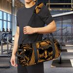 Gold Odin With Huginn And Muninn Print Gym Bag