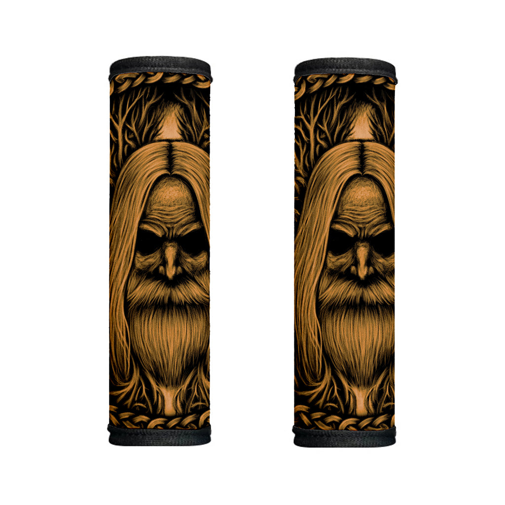 Gold Odin With Huginn And Muninn Print Handle Covers