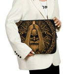 Gold Odin With Huginn And Muninn Print Laptop Sleeve