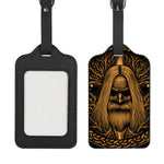 Gold Odin With Huginn And Muninn Print Luggage Tag