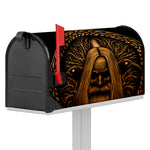 Gold Odin With Huginn And Muninn Print Mailbox Cover