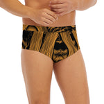 Gold Odin With Huginn And Muninn Print Men's Briefs