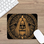 Gold Odin With Huginn And Muninn Print Mouse Pad