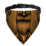 Gold Odin With Huginn And Muninn Print Over The Collar Dog Bandana