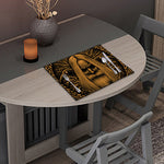 Gold Odin With Huginn And Muninn Print Placemat