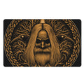 Gold Odin With Huginn And Muninn Print Polyester Doormat