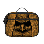 Gold Odin With Huginn And Muninn Print Portable Lunch Bag