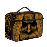 Gold Odin With Huginn And Muninn Print Portable Lunch Bag