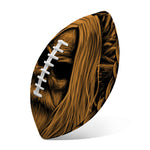 Gold Odin With Huginn And Muninn Print Rugby Ball