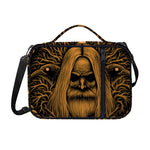 Gold Odin With Huginn And Muninn Print Shoulder Strap Bible Bag