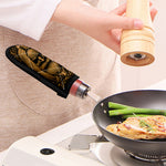 Gold Odin With Huginn And Muninn Print Skillet Handle Cover