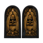 Gold Odin With Huginn And Muninn Print Skillet Handle Cover