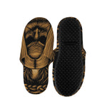 Gold Odin With Huginn And Muninn Print Slippers