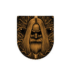 Gold Odin With Huginn And Muninn Print Toilet Lid Cover