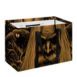 Gold Odin With Huginn And Muninn Print Utility Tote Bag