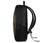 Gold Om Lotus Print 17 Inch Backpack