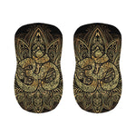 Gold Om Lotus Print Bar Stool Covers